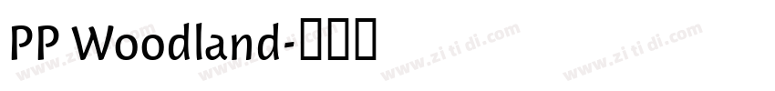PP Woodland字体转换